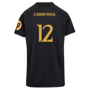 Real Madrid Eduardo Camavinga #12 Tredje trøje Dame 2023-24 Kort ærmer